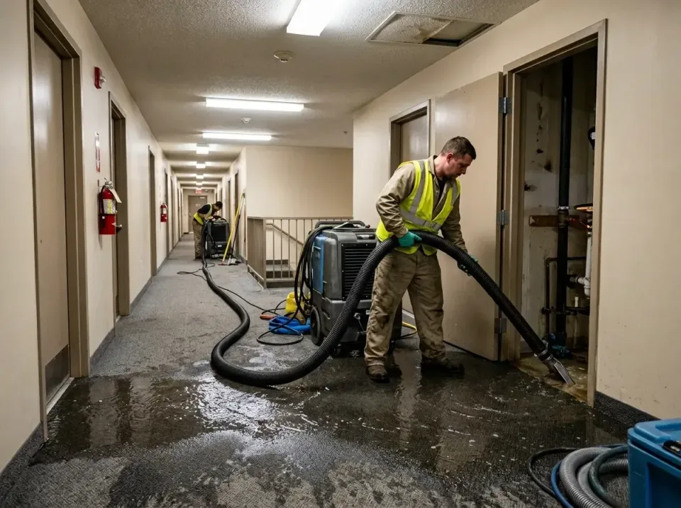 multi-unit-apartment-hallway-f-005 — frequently asked questions, Emergency Burst Pipe Water Extraction & Removal in Milltown…